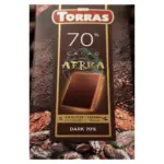 Шоколад темний БЕЗ ГЛЮТЕНУ, ВЕГАН Torras Africa 70% 100г Іспанія