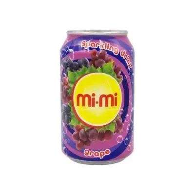 Напій газований Червоний Виноград Mi-mi Grape 330мл з/б В'єтнам