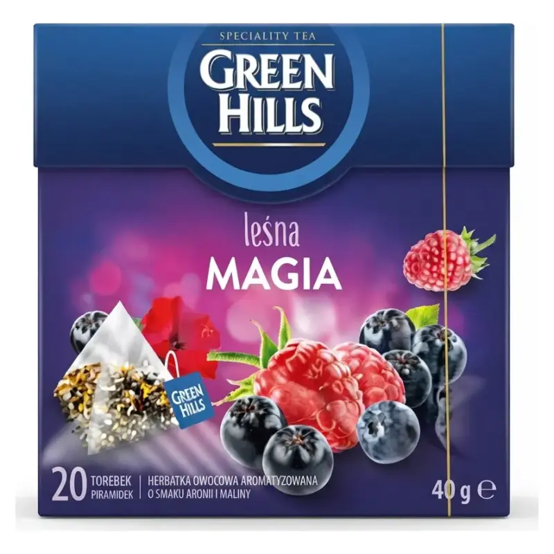 Чай фруктовий Green Hills лісова магія 20 пірамідок Польща