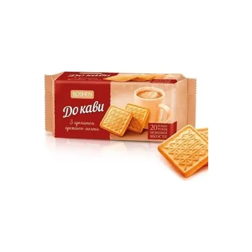 Печиво цукрове “До кофе” з ароматом пряженого молока Roshen 185г