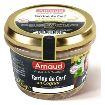 Паштет із м'яса оленя з коньяком Arnaud Terrine de Cerf au Cognac 180г Франція