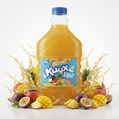 Напій тропічні фрукти вітамінізований БЕЗ ЦУКРУ Kuyx Light Tropical 3л Іспанія