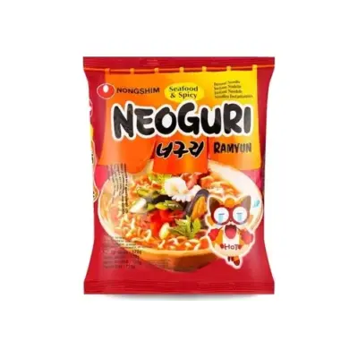 Локшина швидкого приготування з морепродуктами Nongshim Neoguri Ramyun 120г Південна Корея