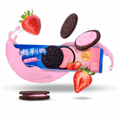 Печиво Oreo Strawberry 97г Китай