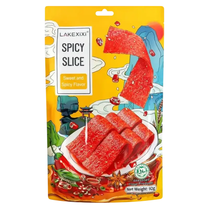 Латяо-слайси зі смаком солодкий чилі Lakexixi Spicy Slice 92г Кітай