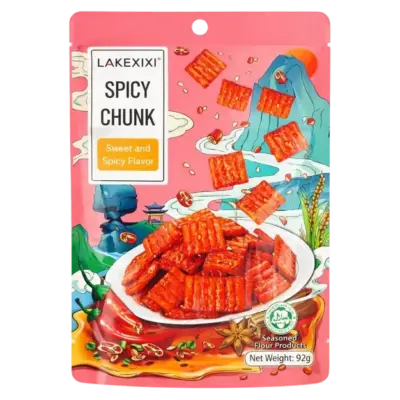 Латяо- шматочки зі смаком солодкий чилі Lakexixi Spicy Chunk Sweet and Spicy Flavor 92г Китай