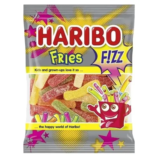 Желейні цукерки Картопля Фрі Haribo Fries Fizz 100г Австрія