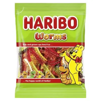 Жулейні цукерки Райдужні черв'ячки Haribo Worms 200г Австрія