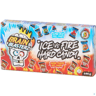 Льодяники з екстремальними смаками Brain Blasters Ice vs Fire Hard Candy 144г Великобританія