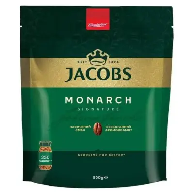 Кава розчинна Jacobs Monarch (Якобс Монарх) 500г економ пакет
