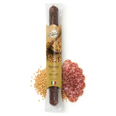 Ковбаса Салями із зернами гірчиці Salumi Capputa Salame con Senape 280-300г Італія