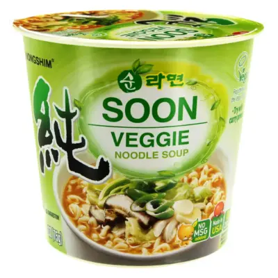 Суп-Локшина швидкого приготування Веган Nongshim Soon Veggie Cup 67г Корея