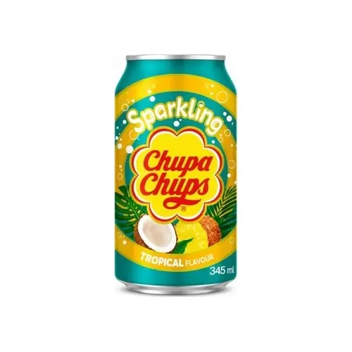 Напій газований з тропічним смаком Chupa Chups Tropical 345мл Ж/б Корея