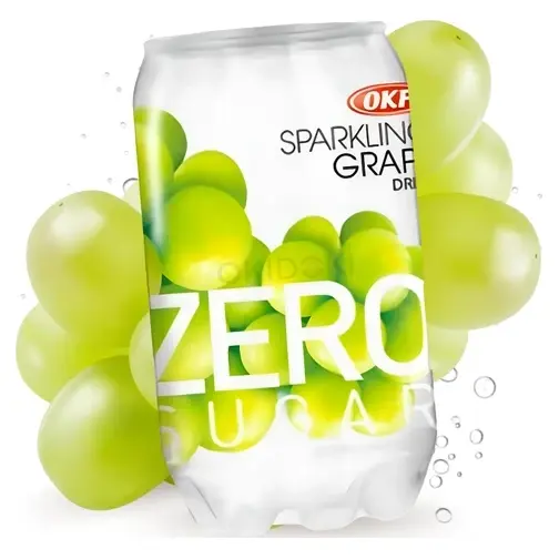 Напій газований Виноград БЕЗ ЦУКРУ OKF Sparkling Grape Zero 350мл Корея