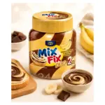 Крем-паста шоколадно-бананова Kruger Mix Fix Duo cocoa&banana 350г Польща