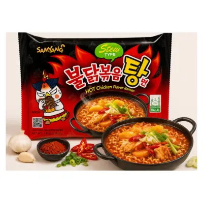 Локшина швидкого приготування зі смаком гострої курки Samyang Buldak Hot Chicken Flavor Ramen 140 г