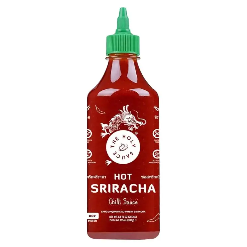 Соус гострий чилі Шрірача The Holy Sauce Hot Sriracha Chilli Sauce 255мл/300г Іспанія