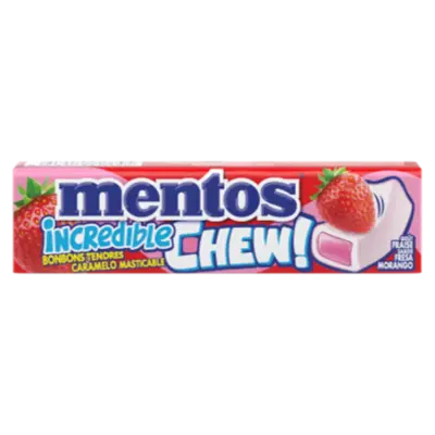 Жувальна гумка Полуниця Mentos Incredible Chew Gout Fraise 45г В'єтнам