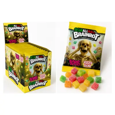 Шипучий порошок із жувальною гумкою  Skifidil Italian Brainrot Fizzy Powder With Gum 22.5г Італія