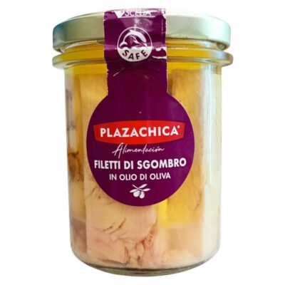 Філе скумбрії шматочками в оливковій олії PlazaChica Filetti di Sgombro 190/125г Іспанія