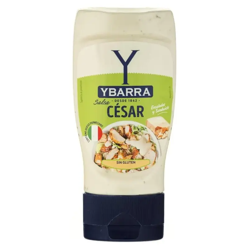Соус сирно-часниковий Цезар БЕЗ ГЛЮТЕНУ Ybarra Salsa Cesar 250мл Іспанія