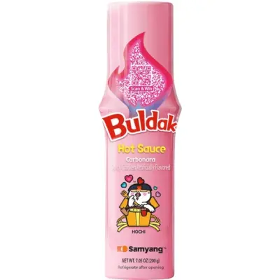 Соус корейський гострий зі смаком карбонари Samyang Buldak Hot Sauce Carbonara Flavour 165 мл Корея