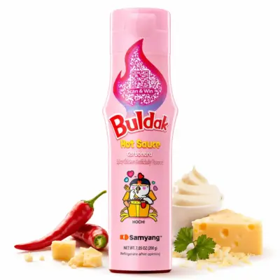 Соус корейський гострий зі смаком карбонари Samyang Buldak Hot Sauce Carbonara Flavour 165 мл Корея