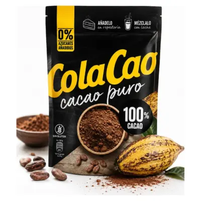 Какао натуральний 100% БЕЗ САХАРА та БЕЗ ГЛЮТЕНА Cola Caocao Puro Іспанія 250 г