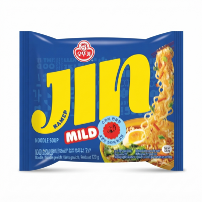 Локшина швидкого приготування (ніжний рамен) Ottogi Jin Ramen (Mild) 120г Півд Корея