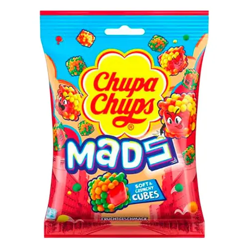 Жувальні цукерки Ягідний бум! Chupa Chups Mads Berries 115г Іспанія