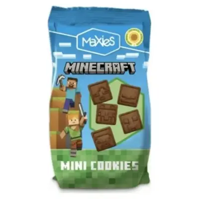 Печиво міні дитяче Майнкрафт Maxies Mini Cookies Minecraft  100г Іспанія