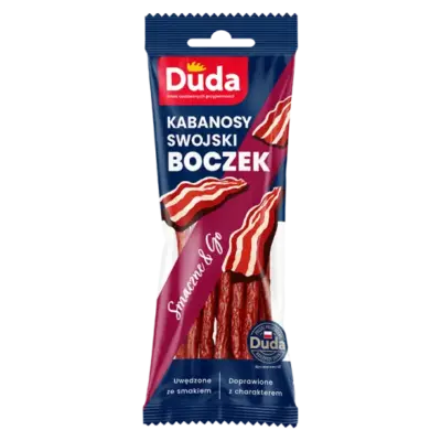 Ковбаски Кабанос з Бекона DUDA Без Глютену kabanosy swojski boczek 95 г Польща