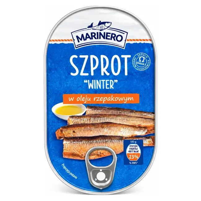 Шпроты в масле Marinero Szprot winter w oleju rzepakowym  170г Польша