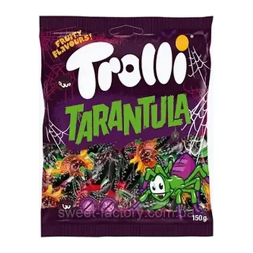 Желейні цукерки з фруктовим смаком Тарантули Trolli Tarantula 150 г Німеччина